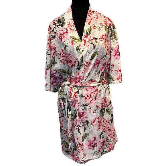 Show Me Your Mumu Floral Robe OS Boho Kimono Coverup Bridal Getting Ready - Picture 5 of 9